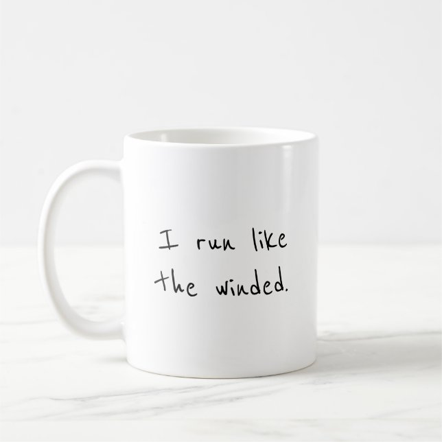 Funny Runner's Coffee Mug (Left)