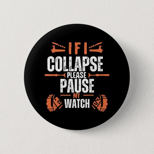 Funny-running 6 Cm Round Badge (Front)