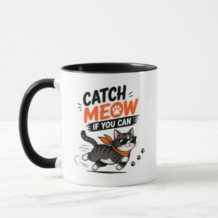 Funny Running Cat Mug
