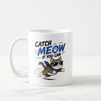 Funny Running Cat Mug