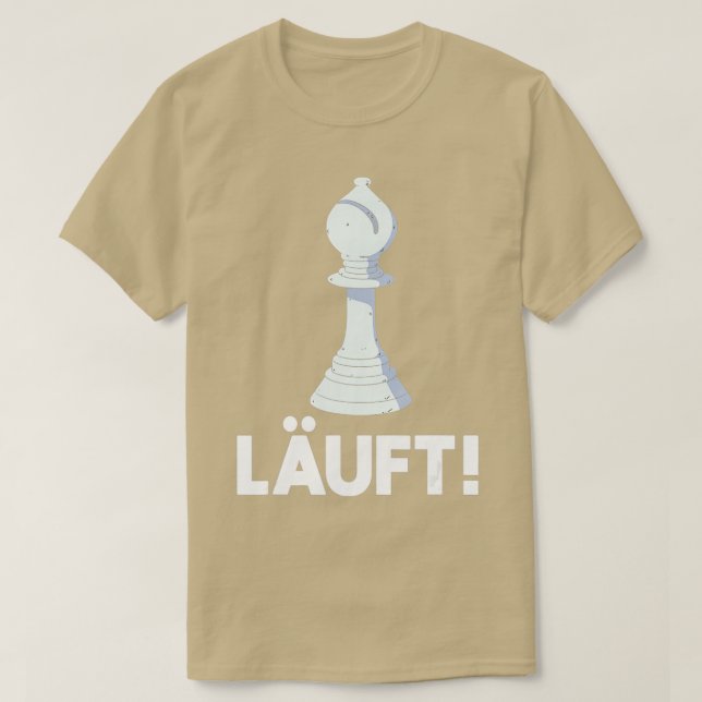Funny Running Chess Saying for Chess Figure Runner T-Shirt (Design Front)