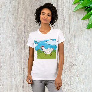 Funny Running Chicken Farmyard Animal T-Shirt