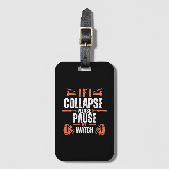 Funny-running Luggage Tag (Front Vertical)