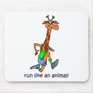 Funny running mouse pad