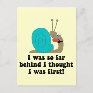Funny running postcard