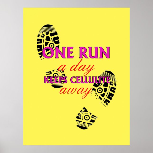 Funny Running Quote - Motivational Fitness Posters (Front)