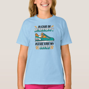 Funny Running Quote - Save My Shoes T-Shirt