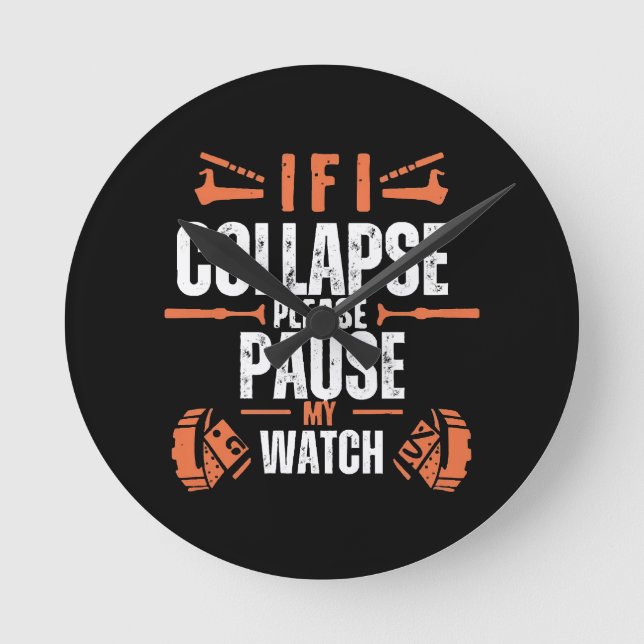 Funny-running Round Clock (Front)