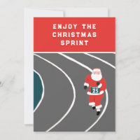 Funny Running Track and Field Christmas
