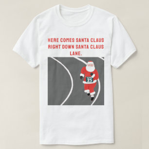 Funny Running Track Christmas T-Shirt