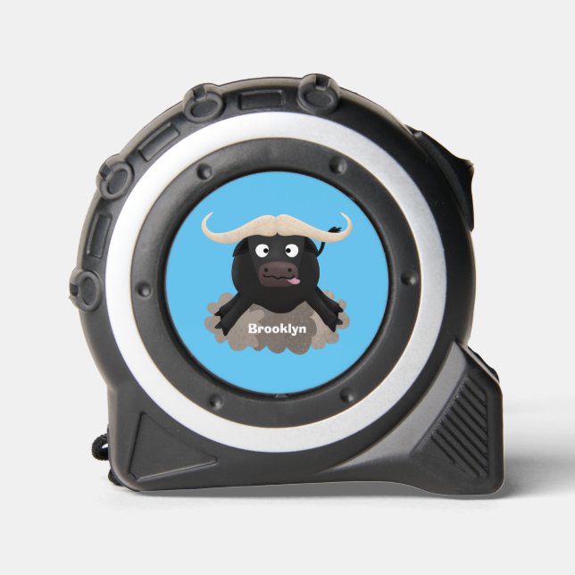Funny running water buffalo cartoon 1 (Front)