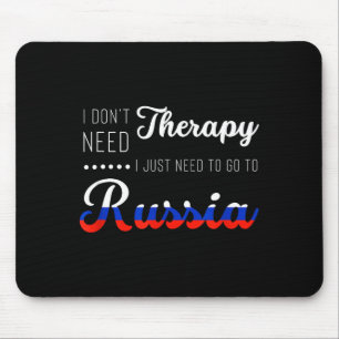 Funny Russia Summer Vacation Travel Souvenir Quote Mouse Pad