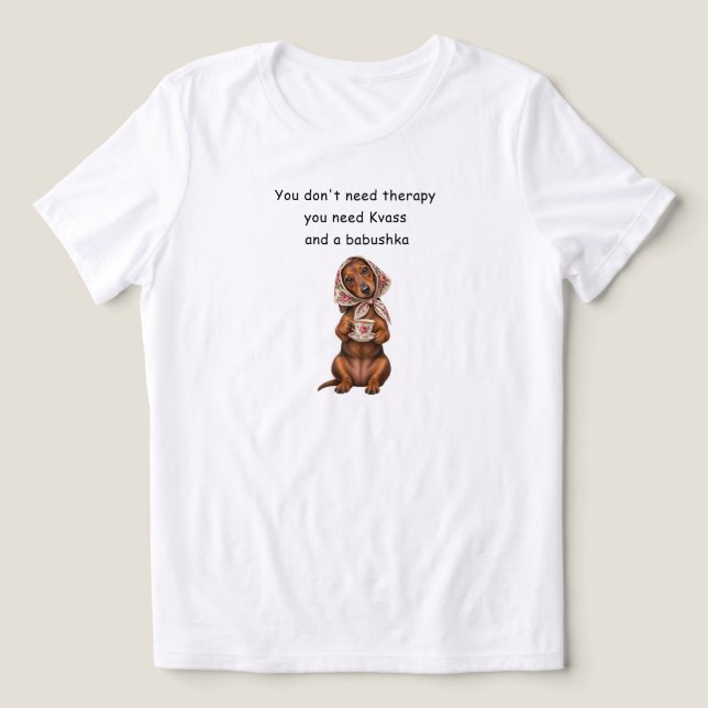 Funny Russian Humour Tri-Blend Shirt (Design Front)