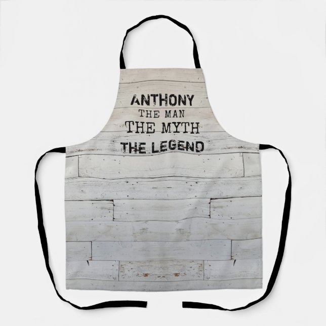 Funny Rustic Custom Apron (Front)