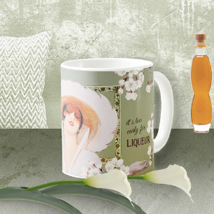 Funny Rustic Vintage Liqueur Mum's Green Coffee Mug
