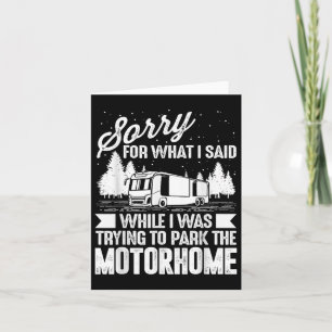 Funny Rv Camping Shirts Men Women Camp Parking Mot Card