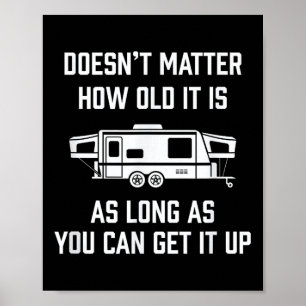 Funny Rv Pop Up Camper Travel Gift - Motorhome Cam Poster