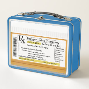 Funny RX Custom Metal Lunch Box