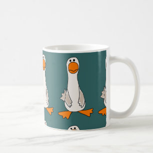 Funny Sad Goose Cartoon Coffee Mug