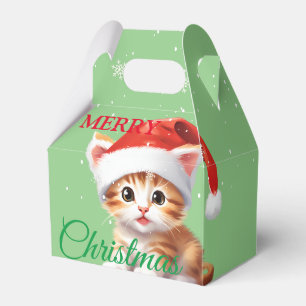 Funny Safari animals Cat Santa Christmas Costume Favour Box