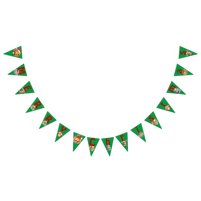 Funny Safari animals Lion Santa Christmas Costume Bunting (All)