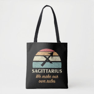 Funny Sagittarius Zodiac Rules Tote Bag