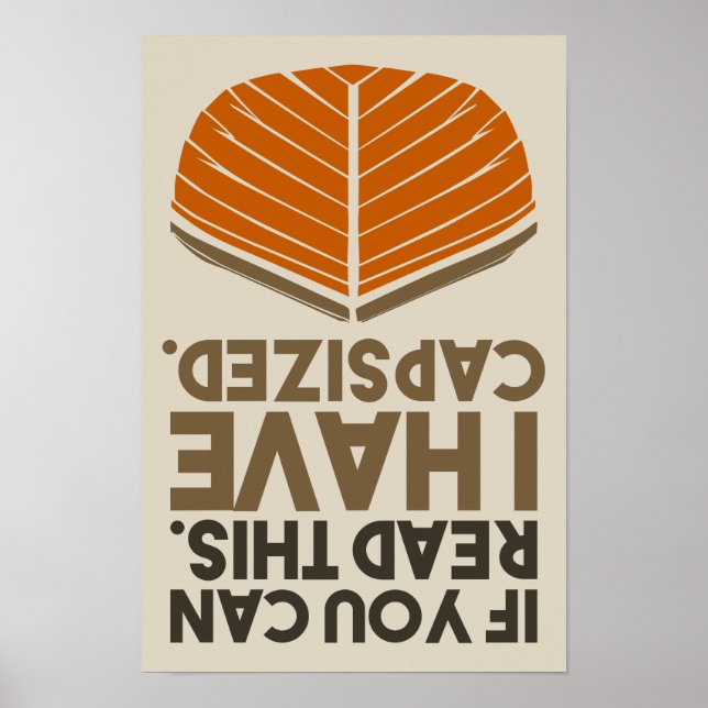 Funny Sailing Nautical Theme Captain Pun Poster (Front)