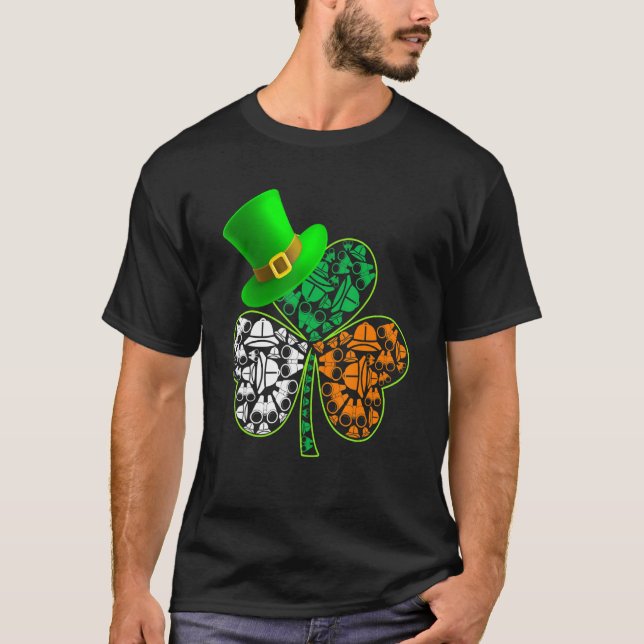 Funny Saint Patrick S Day Zoo Keeper Shamrock Hat  T-Shirt (Front)