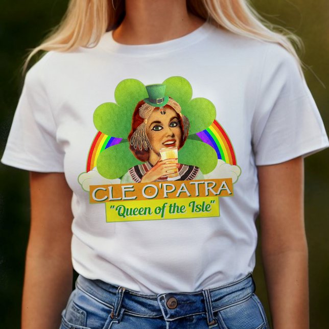 Funny Saint Patrick's Day Cleopatra Pun Irish T-Shirt (Creator Uploaded)