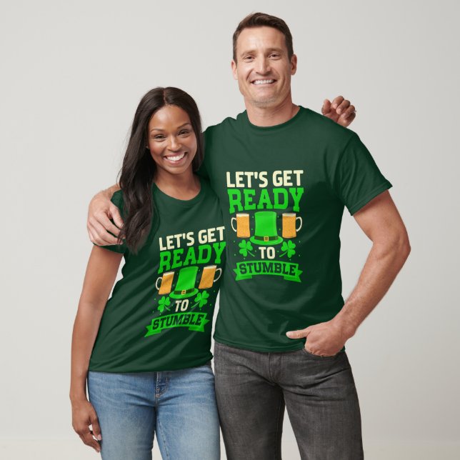 Funny Saint Patrick's Day drinking word art T-Shirt (Unisex)