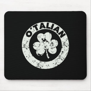 Funny Saint Patricks Day Italian Irish Relationshi Mouse Pad