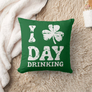 Funny Saint Patricks Day Party St Pats Funny Drink Cushion