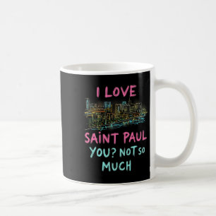 Funny Saint Paul Minnesota Night Skyline Vintage P Coffee Mug