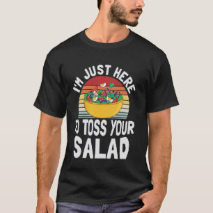Funny Salad Tossing Design T-Shirt