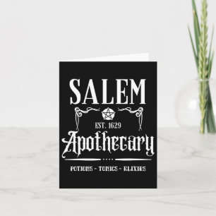 Funny Salem Witch Machusetts Apothecary Halloween  Card
