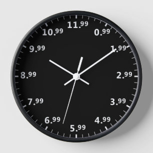 Funny Sales Pricing Wall Clock - Store Owner Clock