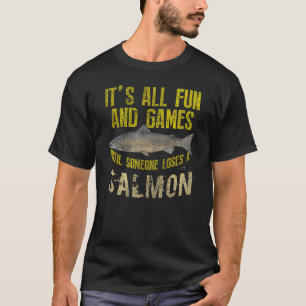 Funny Salmon Fishing Freshwater Saltwater Fish Ang T-Shirt