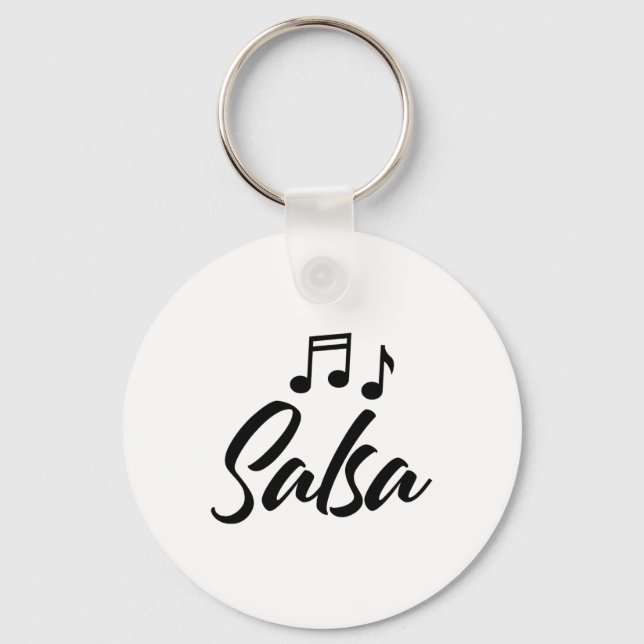 Funny Salsa Dance Tee Shirts Women Salsa  Key Ring (Front)