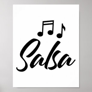 Funny Salsa Dance Tee Shirts Women Salsa Poster