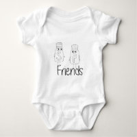 Funny Salt and Pepper Shakers Best Friends Besties