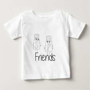 Funny Salt and Pepper Shakers Best Friends Besties Baby T-Shirt