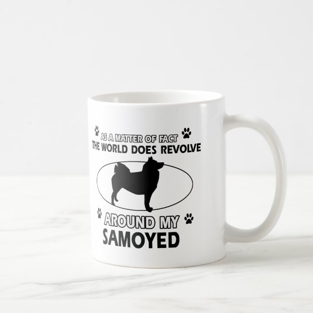 funny SAMOYED designs Coffee Mug (Right)