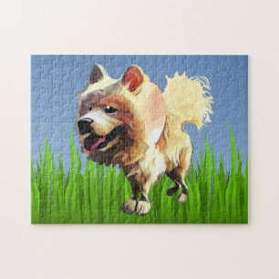 Funny Samoyed Dog 252 pc Puzzle