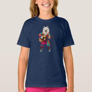 Funny Samoyed Rock Star Kids' T-Shirt