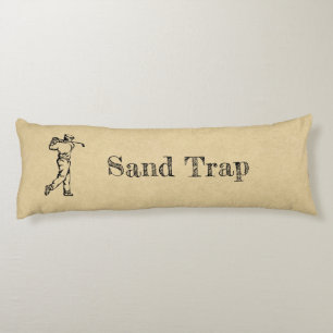 Funny Sand Trap Golf Design Leather Look Sport Body Cushion
