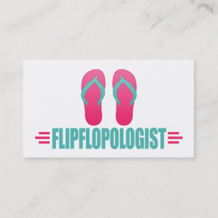 Funny Sandals Flipflops Business Card
