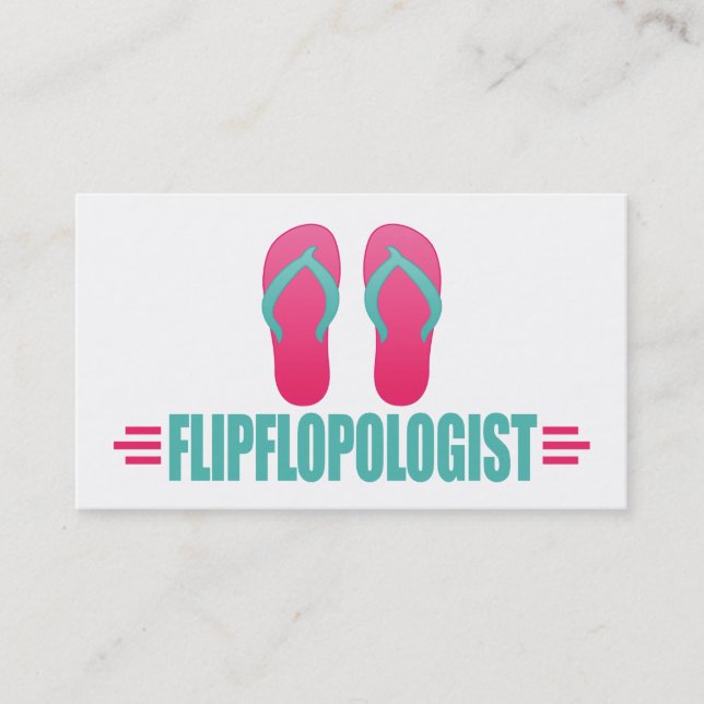 Funny Sandals Flipflops Business Card (Front)
