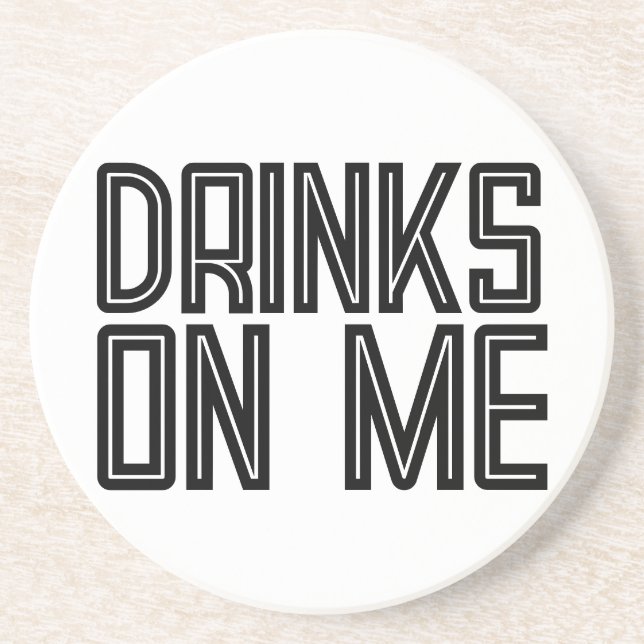 FUNNY SANDSTONE DRINK COASTER (Front)