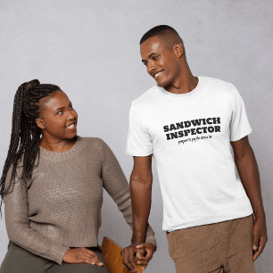 Funny Sandwich Inspector Cheese Tax T-Shirt