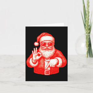 Funny Santa 6 7 Meme Design _ Christmas Math Humor Card